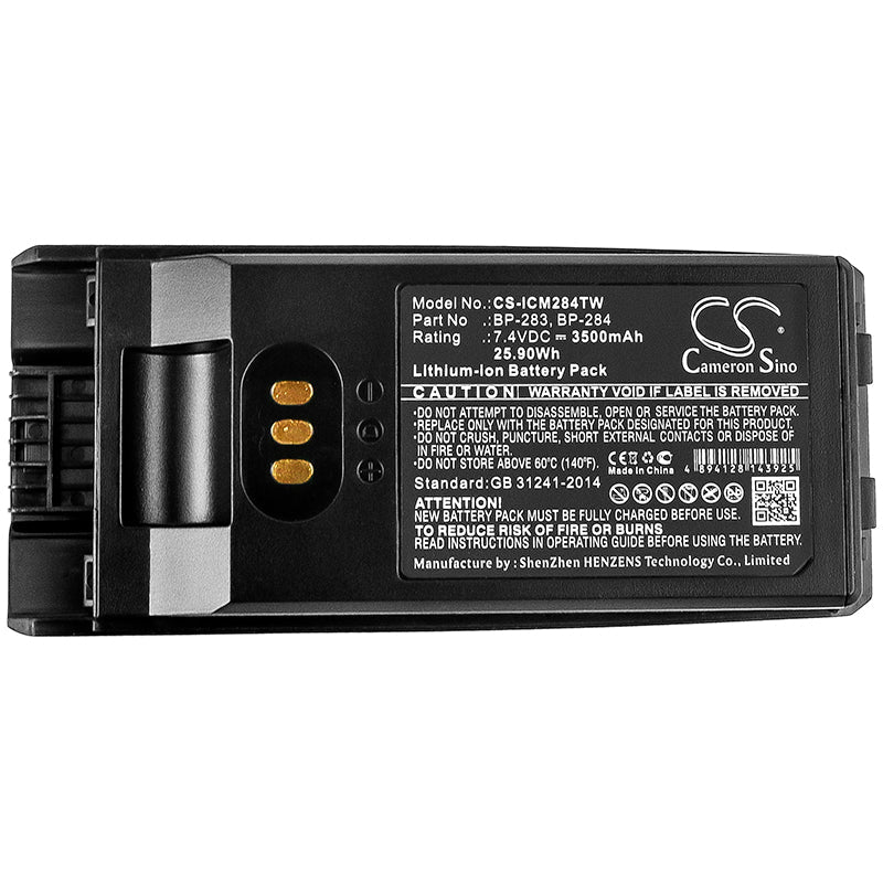 Replacement Battery for Icom  IC-F3400 – Two-Way Radio – 3500mAh / 25.90Wh / 7.4V