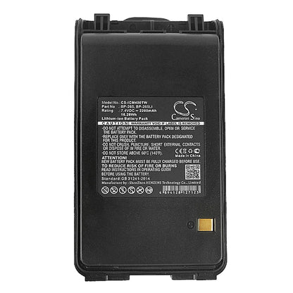 Replacement Battery for Icom  IC-3101 – Two-Way Radio – 2200mAh / 16.28Wh / 7.4V