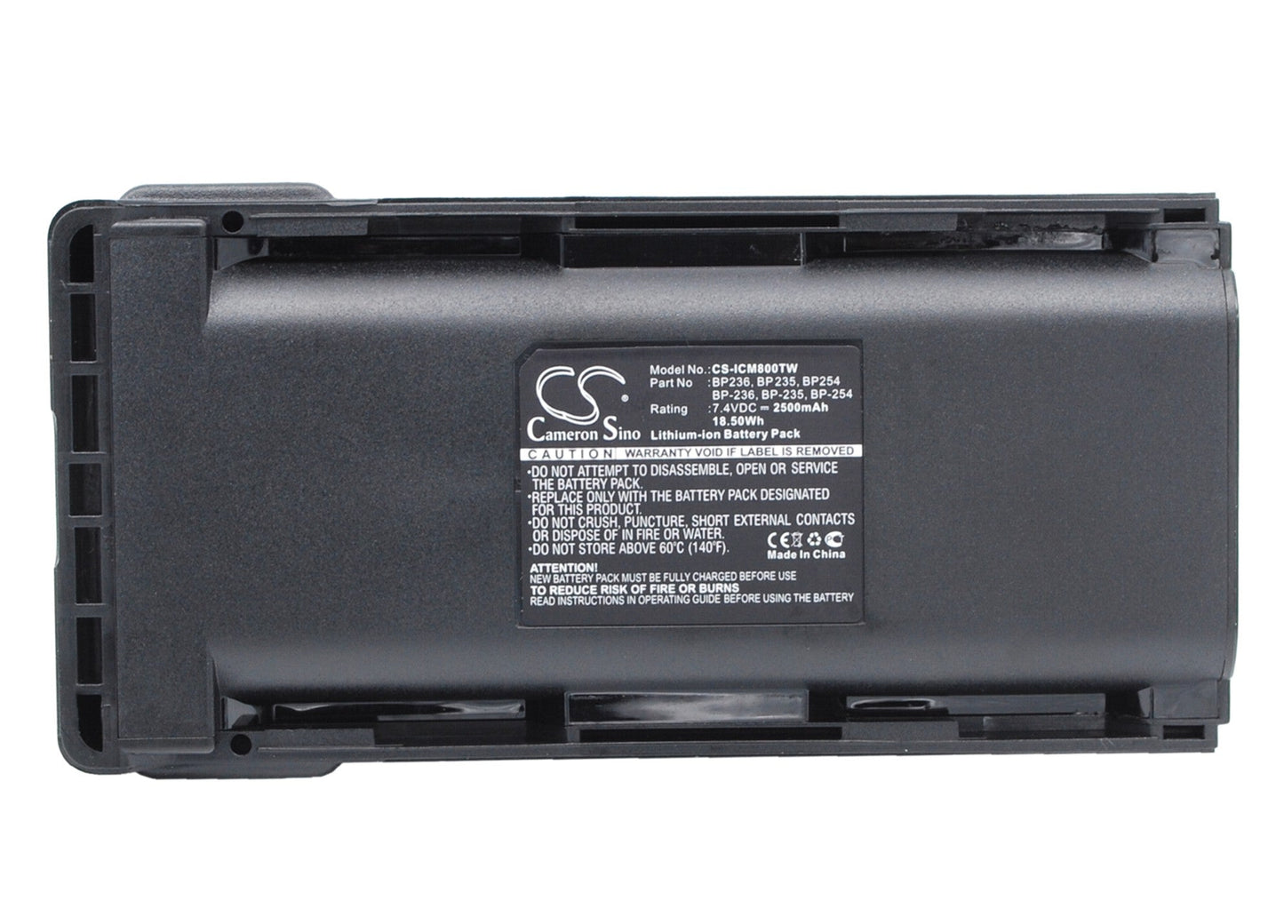 Replacement Battery for ICOM  IC-F70 – Two-Way Radio – 2500mAh / 18.50Wh / 7.4V