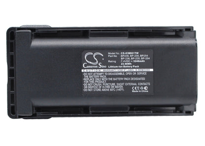 Replacement Battery for ICOM  IC-F70 – Two-Way Radio – 3240mAh / 23.98Wh / 7.4V