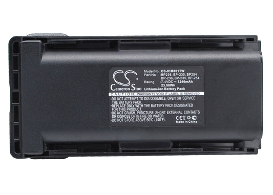 Replacement Battery for Icom IC-F70 – Two-Way Radio – 3240mAh / 7.4V