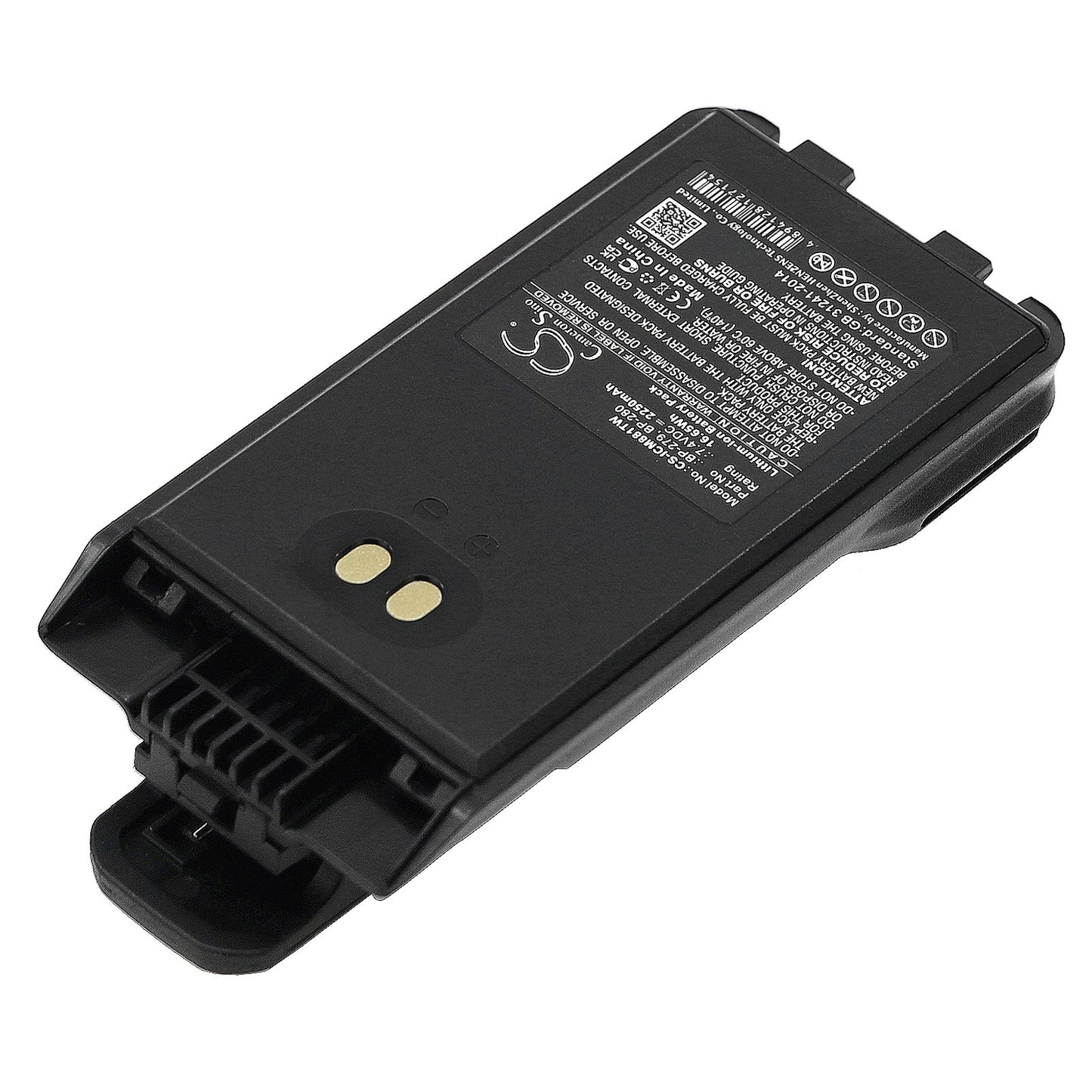 Replacement Battery for BearCom  BC1000 – Two-Way Radio – 2250mAh / 16.65Wh / 7.4V