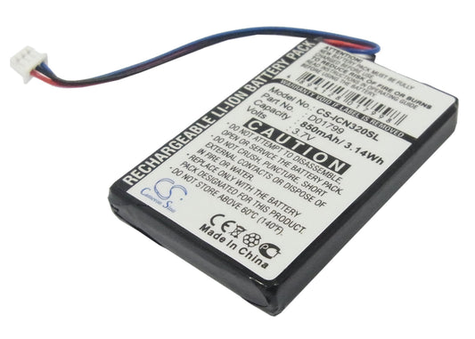 Replacement Battery for Navman iCN320 – GPS, Navigator – 850mAh / 3.7V