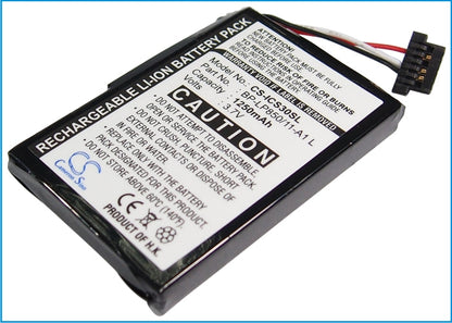 Replacement Battery for Navman  S30 – GPS, Navigator – 1250mAh / 4.63Wh / 3.7V