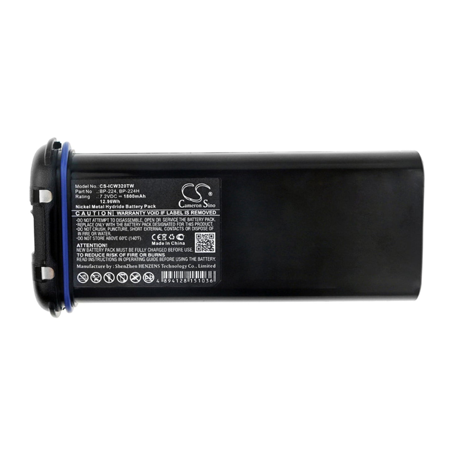 Replacement Battery for Icom  IC-IC-M2A – Two-Way Radio – 1800mAh / 12.96Wh / 7.2V
