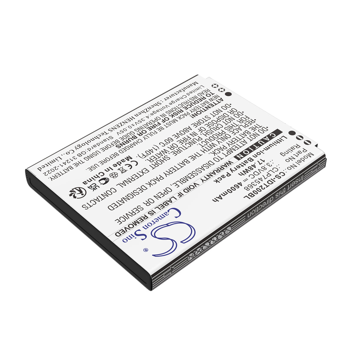 Replacement Battery for IDATA T3 – Barcode Scanner – 4600mAh / 3.8V