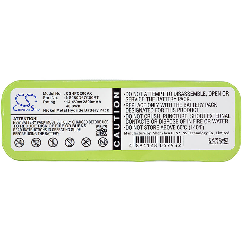 Replacement Battery for Aircraftvacuums  Pilot Lux – Vacuum – 2800mAh / 40.32Wh / 14.4V