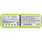 Replacement Battery for AGAiT e-clean EC01 – 2800mAh / 40.32Wh