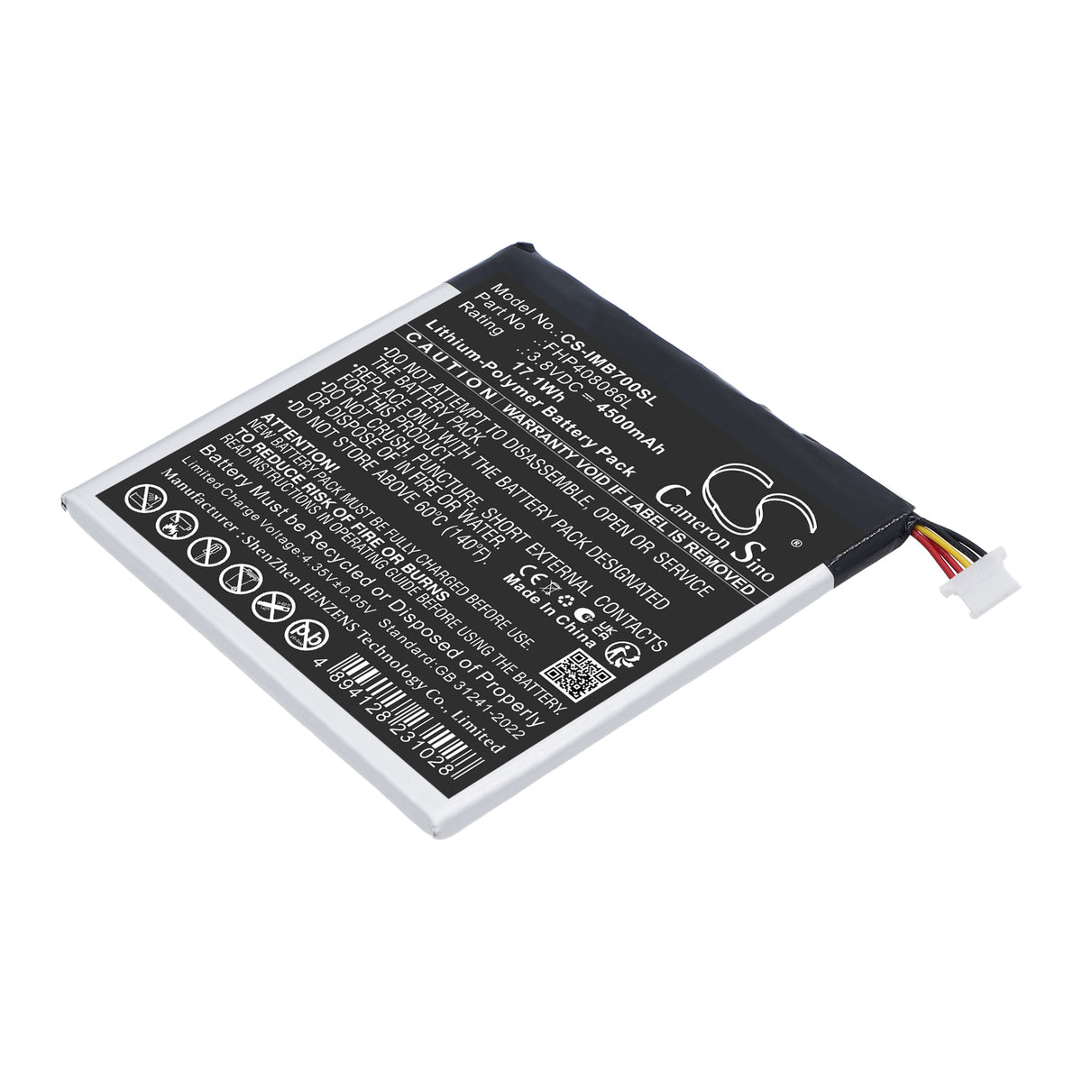 Replacement Battery for Ingenico M70 – Payment Terminal – 4500mAh / 3.8V