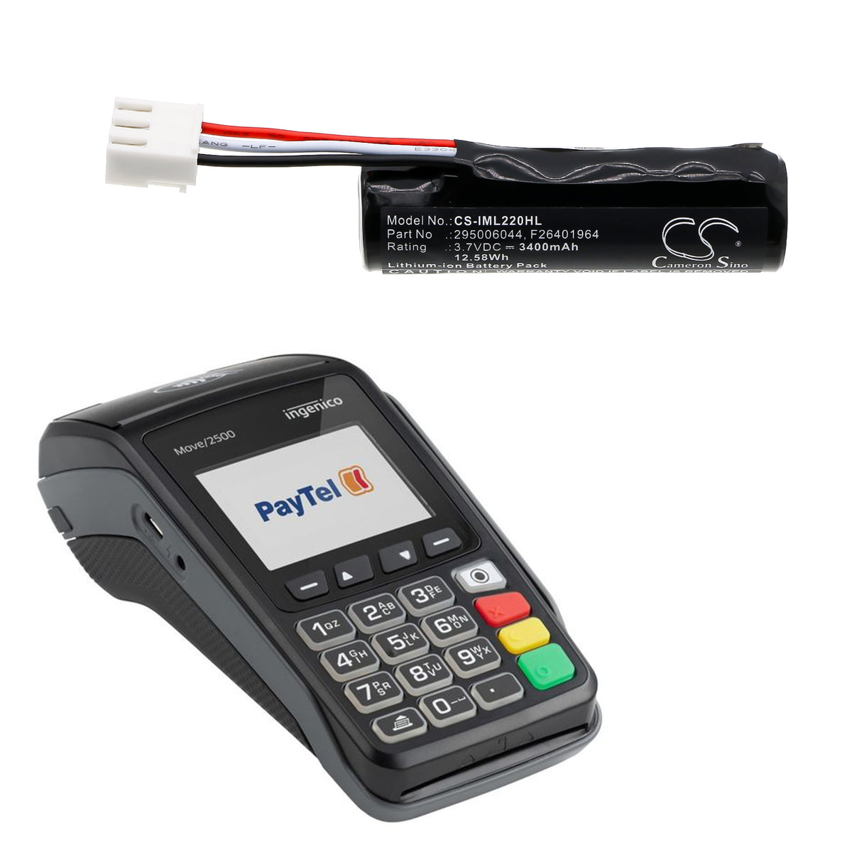 Replacement Battery for REA CARD | Newland | Ingenico Rea T6 Flex – Payment Terminal – 3400mAh / 3.7V