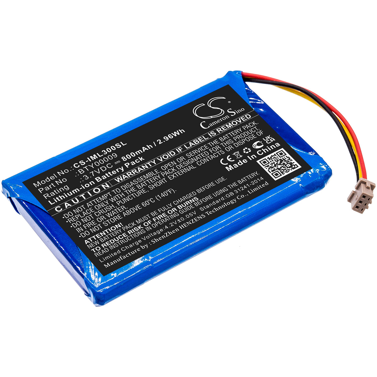 Replacement Battery for Ingenico Vital Act 3S – Payment Terminal – 800mAh / 3.7V