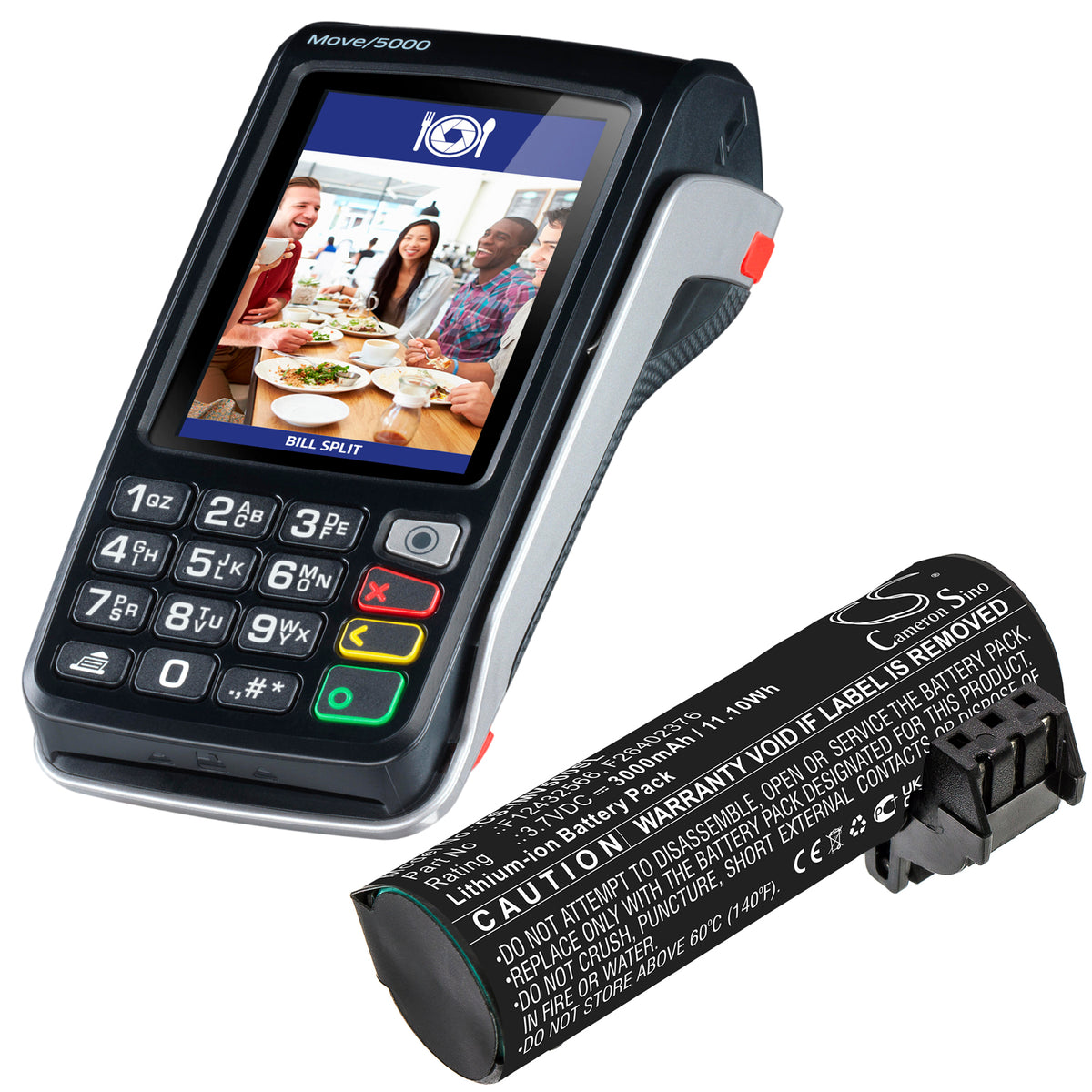 Replacement Battery for Ingenico Move 5000 – Payment Terminal – 3000mAh / 3.7V