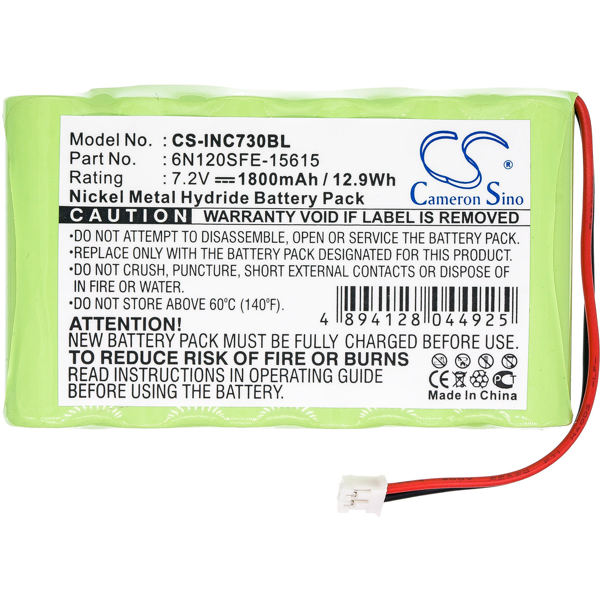 Replacement Battery for Ingenico | Dassault Elite 730 – Payment Terminal – 1800mAh / 7.2V