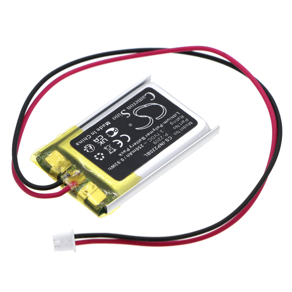 Replacement Battery for INT RASTER Memory Backup – Payment Terminal – 250mAh / 3.7V