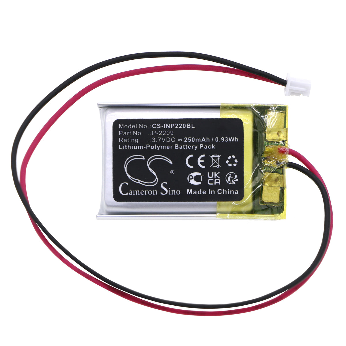 Replacement Battery for INT RASTER Memory Backup – Payment Terminal – 250mAh / 3.7V