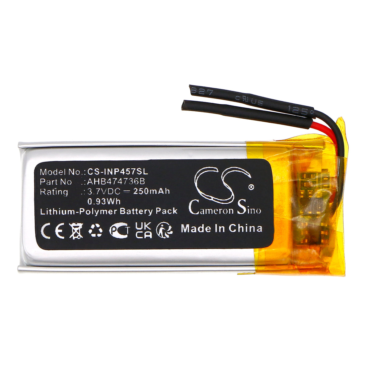 Replacement Battery for Ingenico RP457 – Payment Terminal – 250mAh / 3.7V