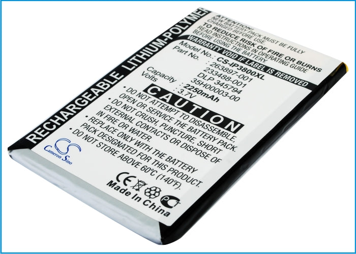Replacement Battery for HP | Ecom iPAQ H3800 – PDA, Pocket PC – 2250mAh / 3.7V