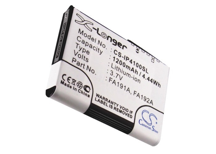 Replacement Battery for HP iPAQ h4100 – PDA, Pocket PC – 1200mAh / 3.7V