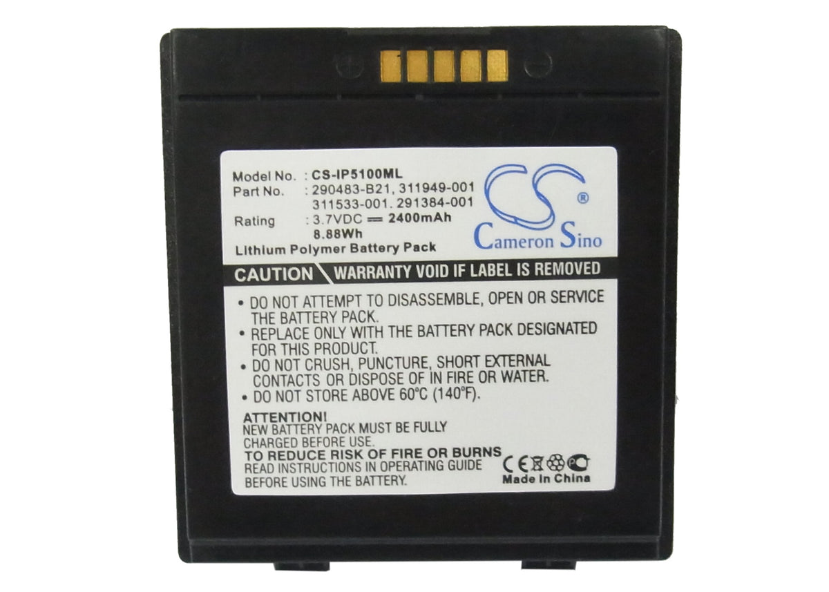 Replacement Battery for HP iPAQ 5100 – PDA, Pocket PC – 2400mAh / 3.7V