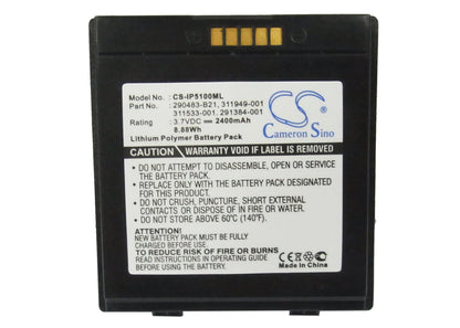 Replacement Battery for HP iPAQ 5100 – PDA, Pocket PC – 2400mAh / 3.7V