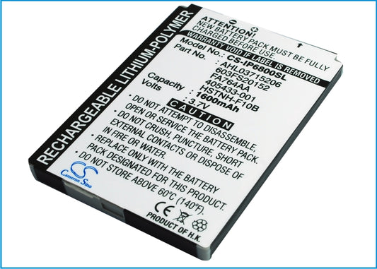 Replacement Battery for MWG | HP | O2 Atom Life – Mobile, SmartPhone – 1600mAh / 3.7V