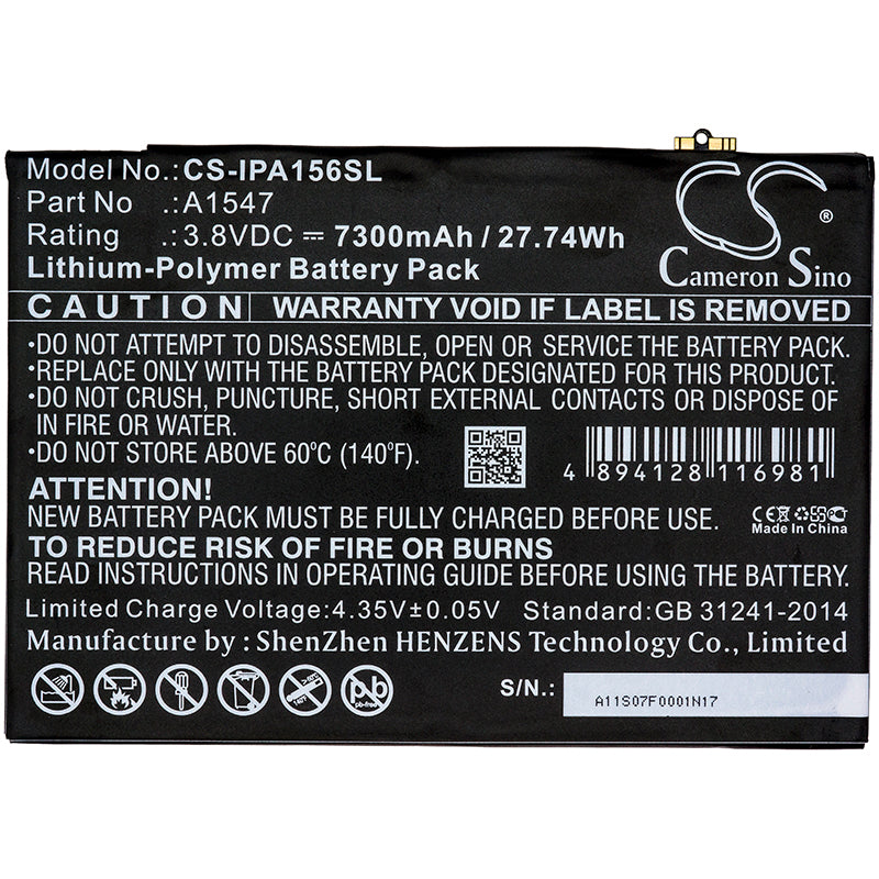 Replacement Battery for Apple iPad Air 2 – Tablet – 7300mAh / 3.8V - image 3