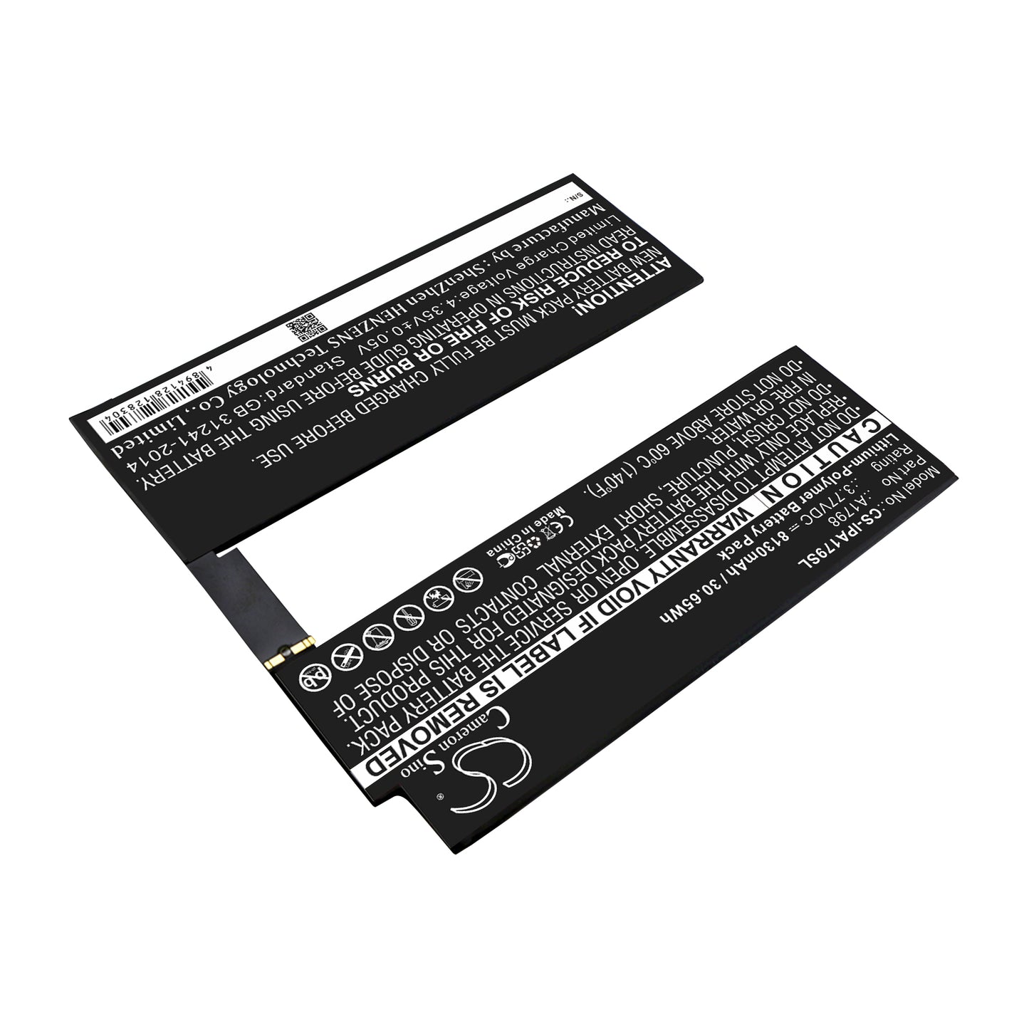 Replacement Battery for Apple iPad Pro 10.5" – Tablet – 8130mAh / 3.77V - image 2