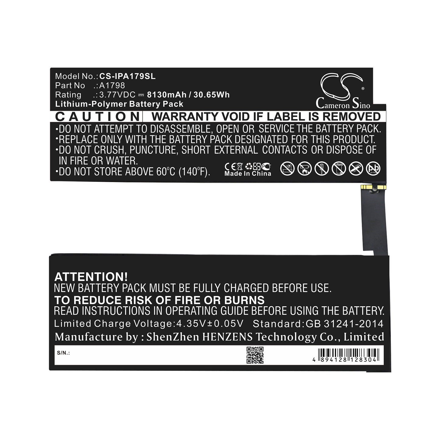 Replacement Battery for Apple iPad Pro 10.5" – Tablet – 8130mAh / 3.77V - image 3