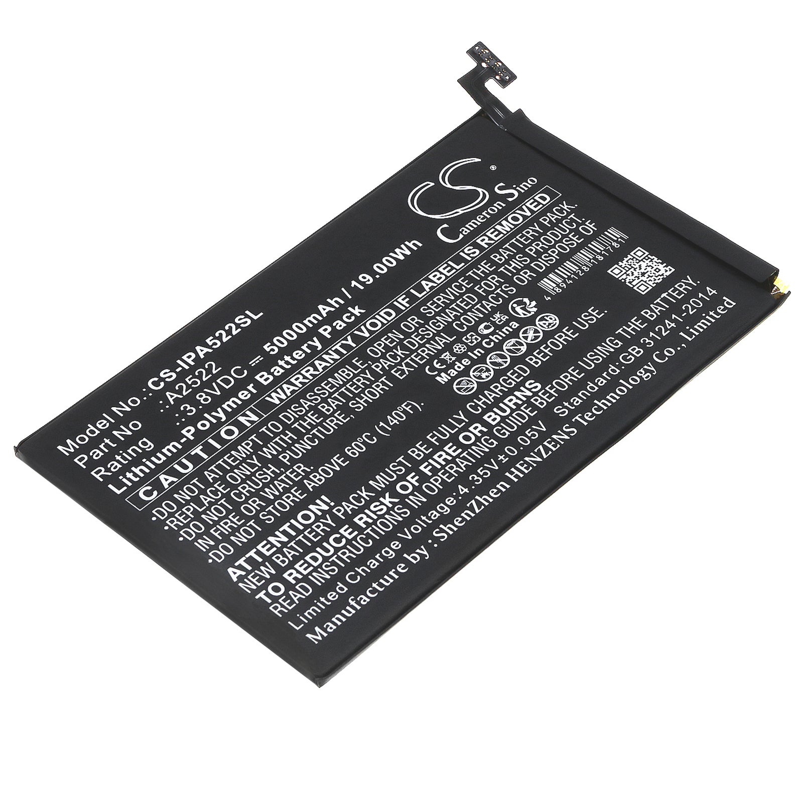 Replacement Battery for Apple A2567 – Tablet – 5000mAh / 3.8V - image 1