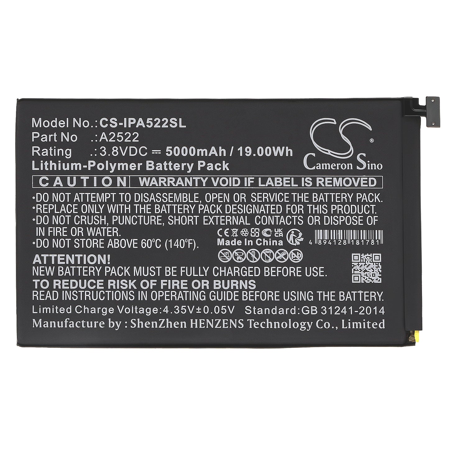 Replacement Battery for Apple A2567 – Tablet – 5000mAh / 3.8V - image 3