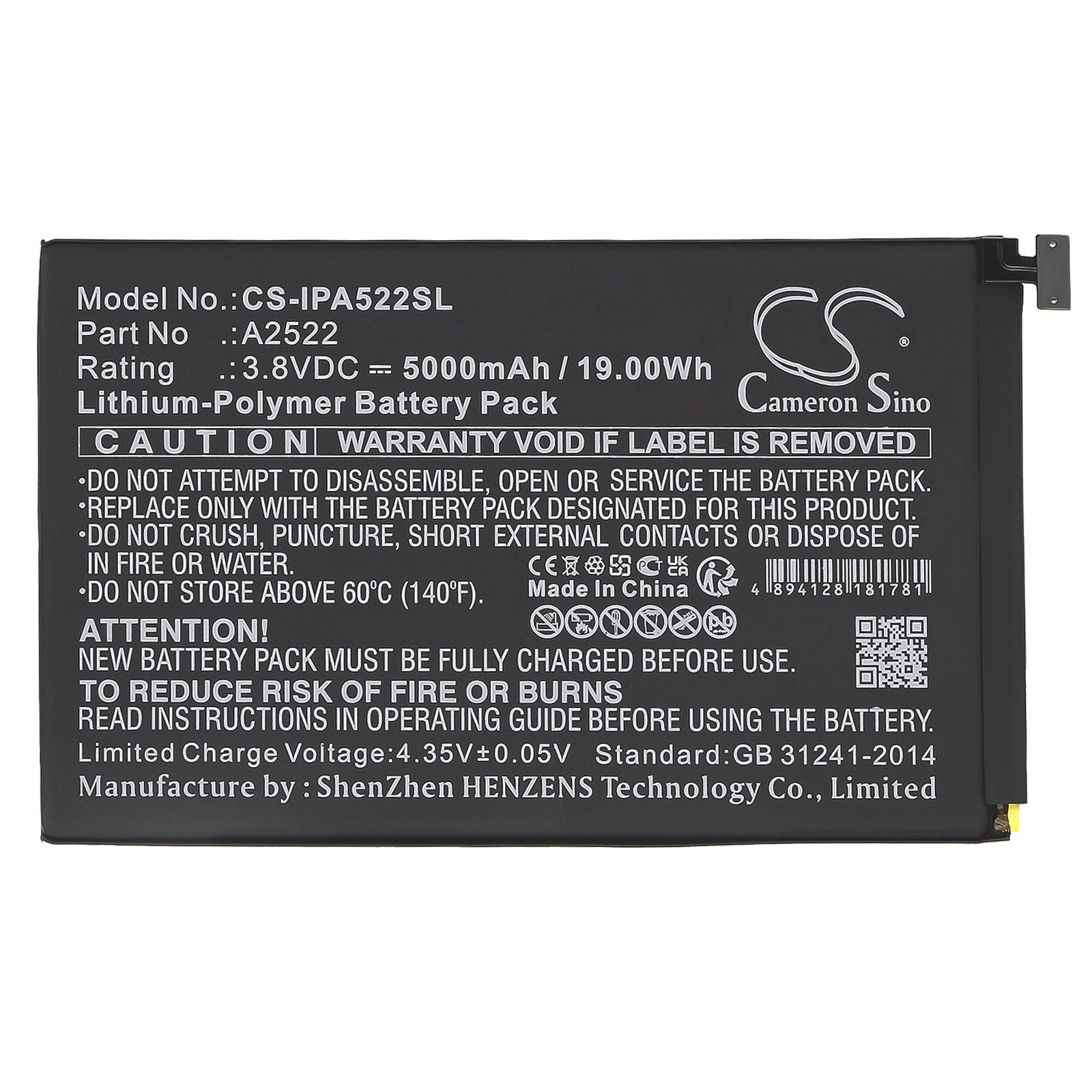 Replacement Battery for Apple A2567 – Tablet – 5000mAh / 3.8V - image 3