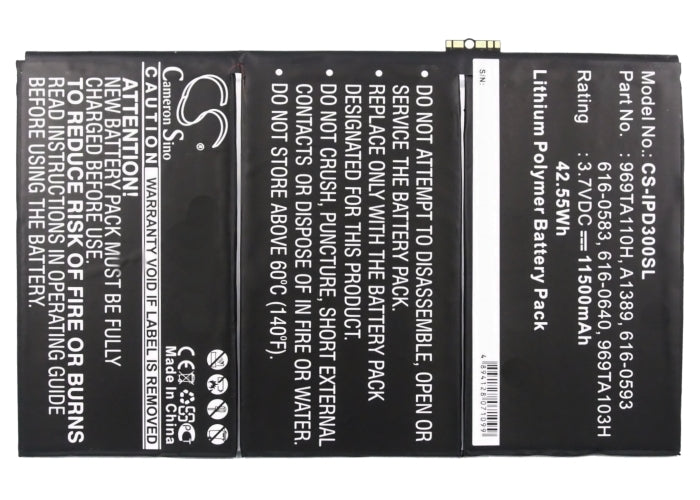 Replacement Battery for Apple iPad 3 – Tablet – 11500mAh / 3.7V - image 5