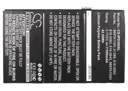 Replacement Battery for Apple iPad 3 – Tablet – 11500mAh / 3.7V - image 5