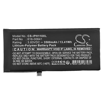 Replacement Battery for Apple iPhone 11 – Mobile, SmartPhone – 3500mAh / 3.83V