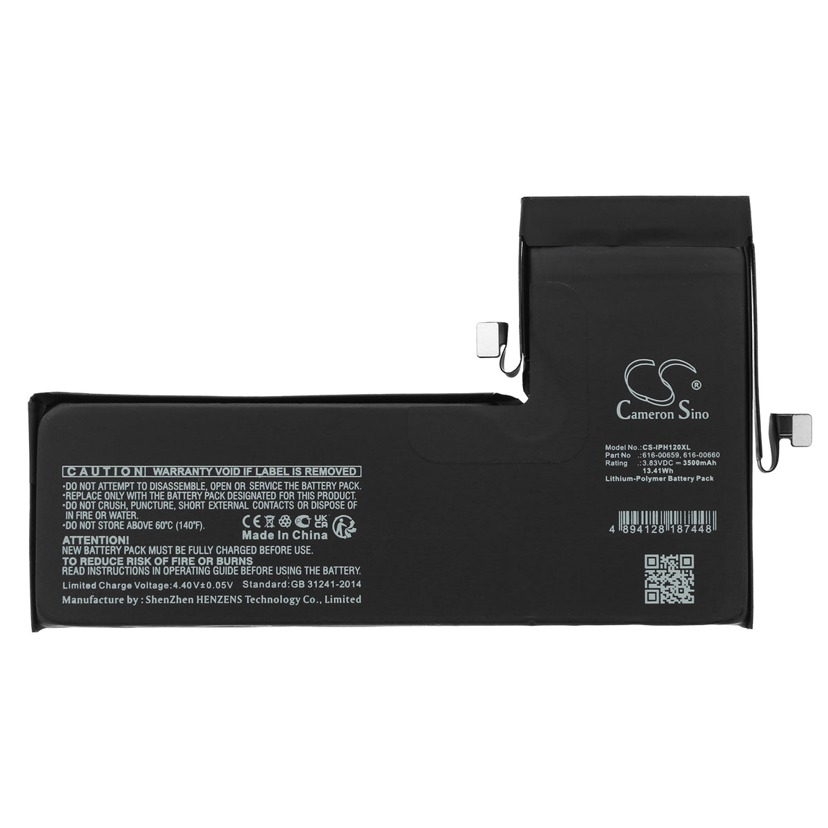 Replacement Battery for Apple iPhone 11 Pro – Mobile, SmartPhone – 3500mAh / 3.83V