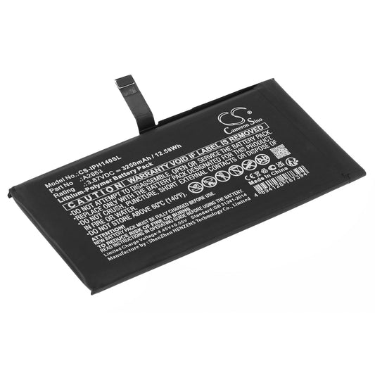 Replacement Battery for Apple iPhone 14 – Mobile, SmartPhone – 3250mAh / 3.87V