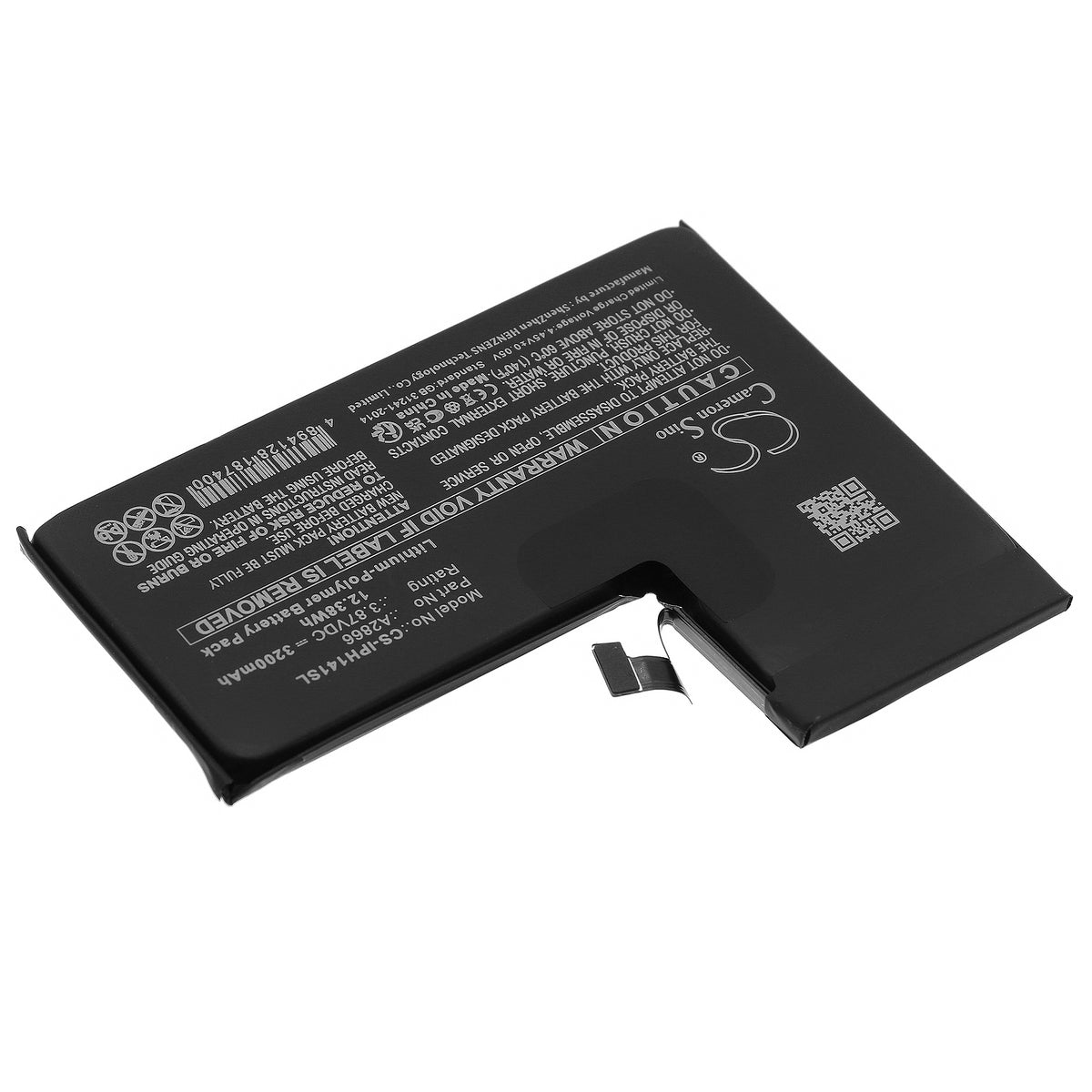 Replacement Battery for Apple iPhone 14 Pro – Mobile, SmartPhone – 3200mAh / 3.87V