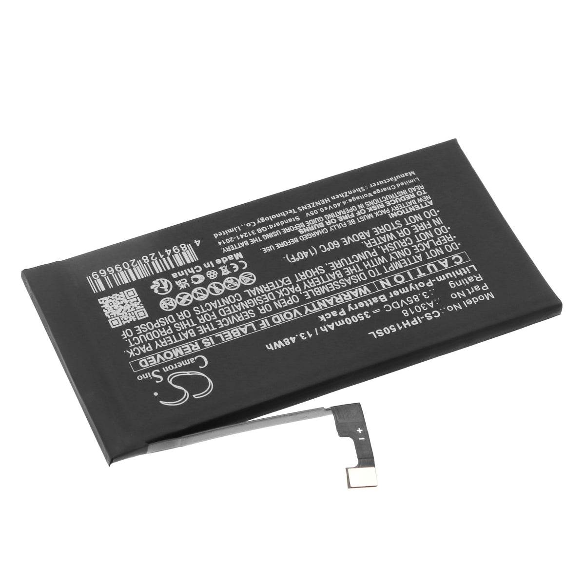 Replacement Battery for Apple iPhone 15 – Mobile, SmartPhone – 3500mAh / 3.85V