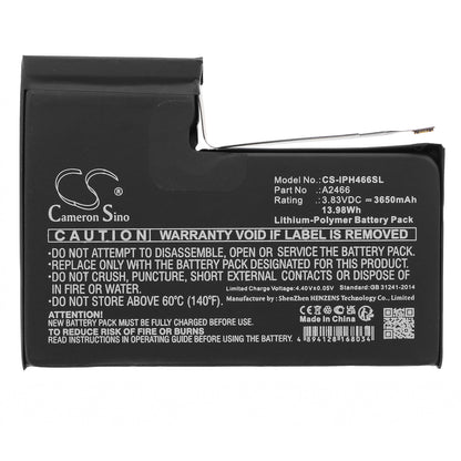 Replacement Battery for Apple iPhone 12 Pro Max – Mobile, SmartPhone – 3650mAh / 3.83V