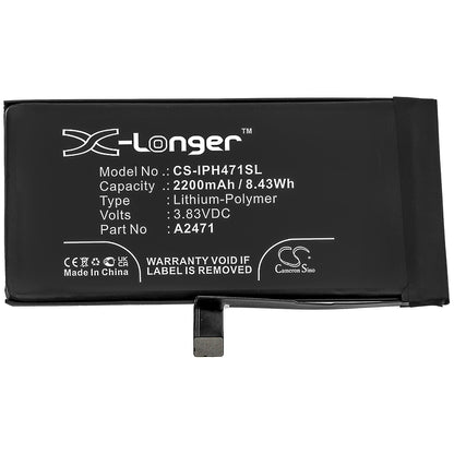 Replacement Battery for Apple iPhone 12 Mini – Mobile, SmartPhone – 2200mAh / 3.83V