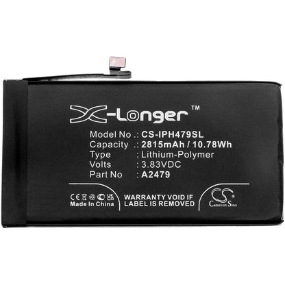 Replacement Battery for Apple iPhone 12 – Mobile, SmartPhone – 2815mAh / 3.83V