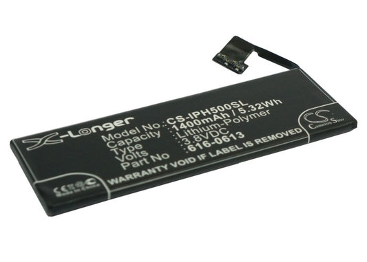 Replacement Battery for Apple iPhone 5 – Mobile, SmartPhone – 1400mAh / 3.8V