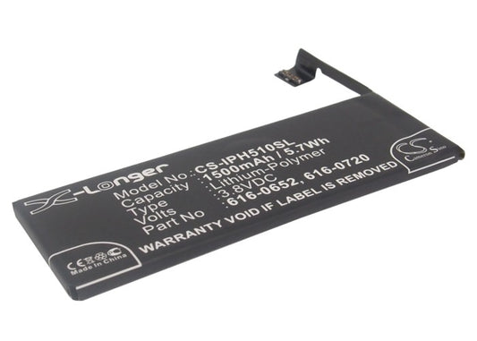 Replacement Battery for Apple iPhone 5s – Mobile, SmartPhone – 1500mAh / 3.8V