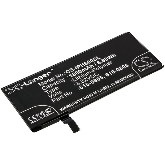 Replacement Battery for Apple iPhone 6 – Mobile, SmartPhone – 1800mAh / 3.82V