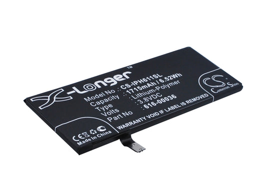 Replacement Battery for Apple iPhone 6s – Mobile, SmartPhone – 1715mAh / 3.8V