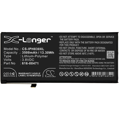 Replacement Battery for Apple iPhone XR – Mobile, SmartPhone – 3500mAh / 3.8V