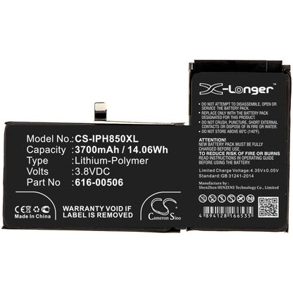 Replacement Battery for Apple iPhone Xs Max – Mobile, SmartPhone – 3700mAh / 3.8V