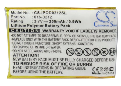 Replacement Battery for Apple iPOD Shuffle – Media Player – 250mAh / 3.7V