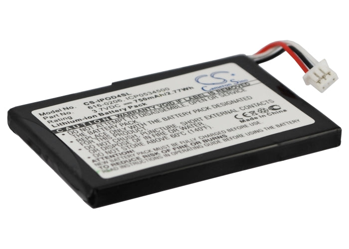 Replacement Battery for Apple iPOD 4th Generation – Media Player – 750mAh / 3.7V