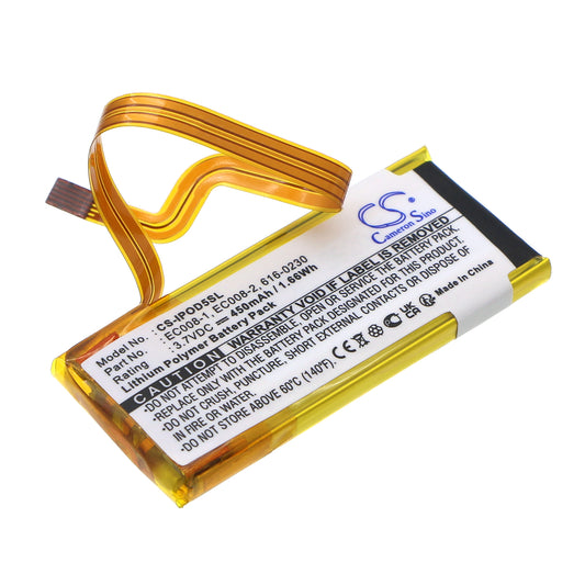 Replacement Battery for Apple iPOD Video 30GB – Media Player – 450mAh / 3.7V